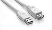 USB 2.0 Verl&auml;ngerungskabel, Stecker A auf Buchse A, 3m