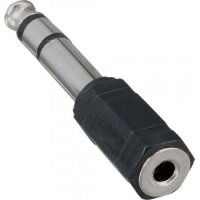 Adapter Audio 6,3mm Stereo Stecker / 3,5mm Stereo Buchse